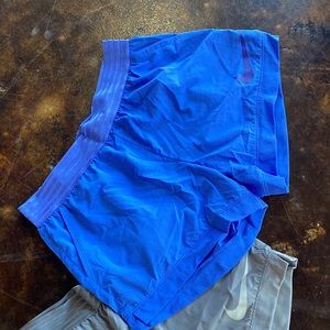 Blue Nike running shorts like new